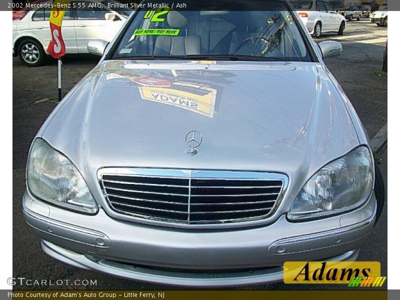 Brilliant Silver Metallic / Ash 2002 Mercedes-Benz S 55 AMG