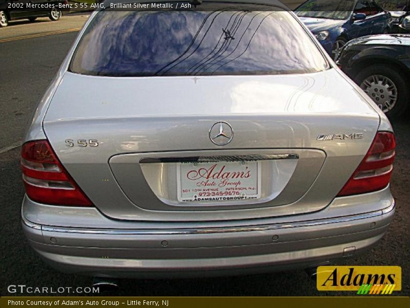 Brilliant Silver Metallic / Ash 2002 Mercedes-Benz S 55 AMG