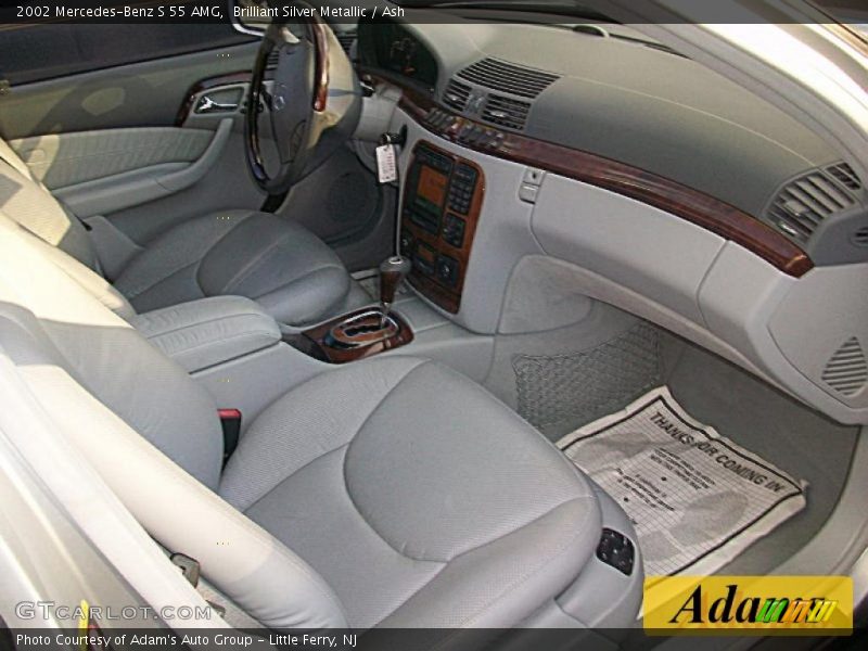 Brilliant Silver Metallic / Ash 2002 Mercedes-Benz S 55 AMG