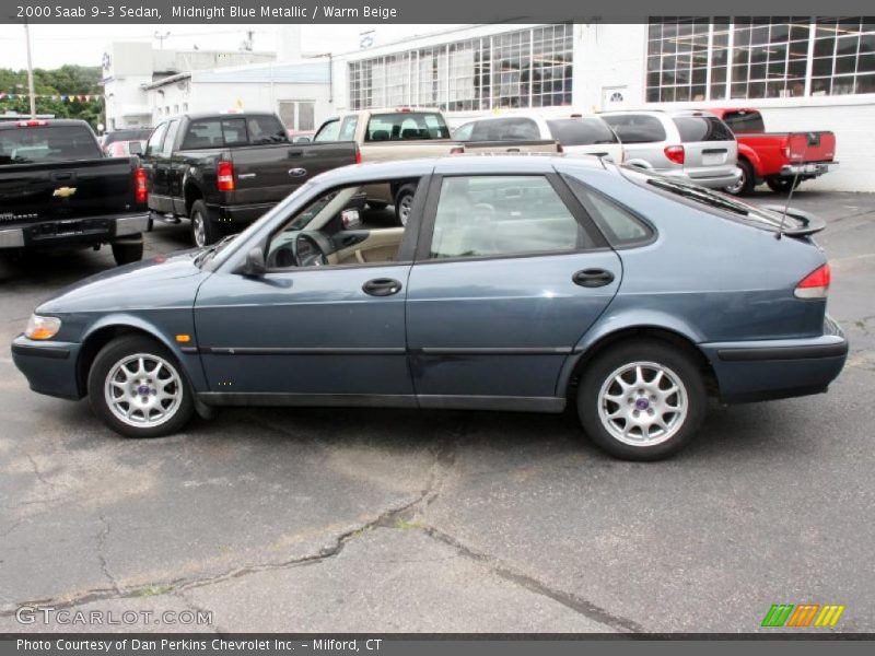 Midnight Blue Metallic / Warm Beige 2000 Saab 9-3 Sedan