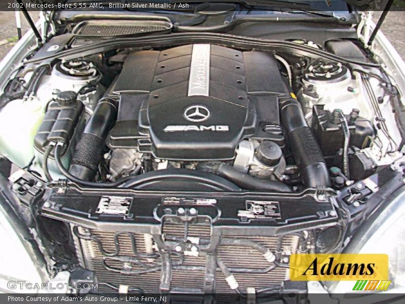 Brilliant Silver Metallic / Ash 2002 Mercedes-Benz S 55 AMG