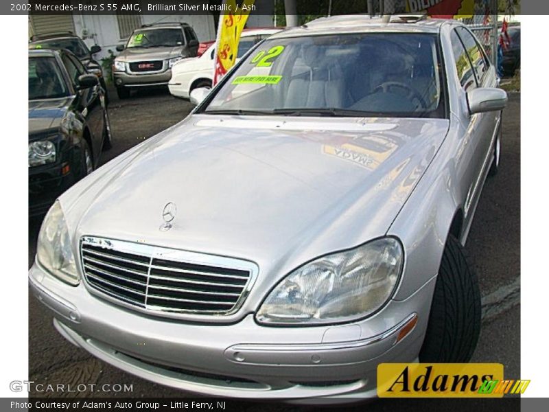 Brilliant Silver Metallic / Ash 2002 Mercedes-Benz S 55 AMG
