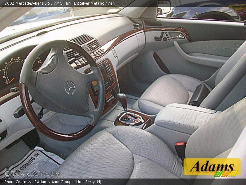 Brilliant Silver Metallic / Ash 2002 Mercedes-Benz S 55 AMG