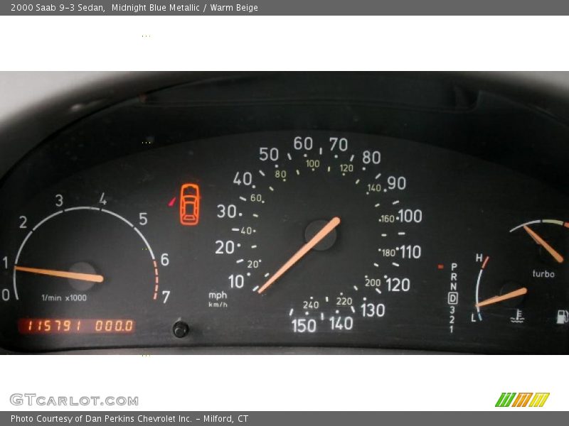 Midnight Blue Metallic / Warm Beige 2000 Saab 9-3 Sedan