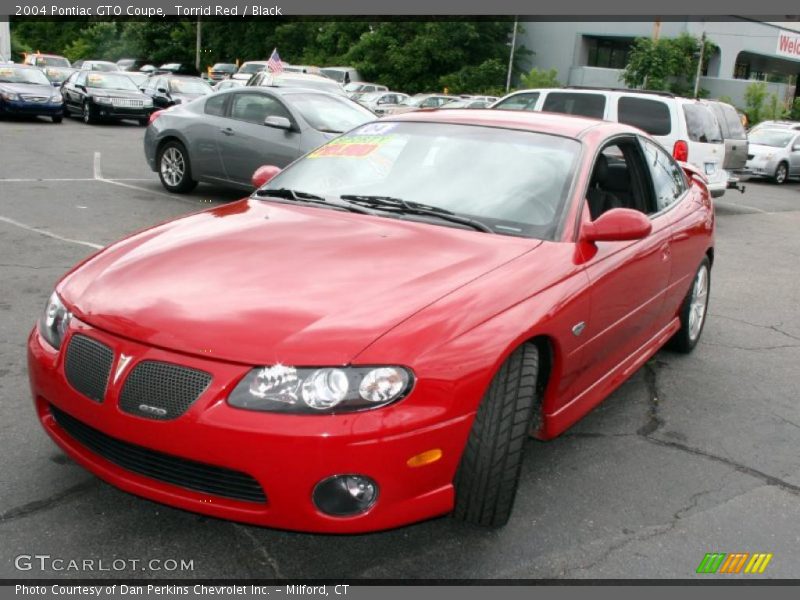 Torrid Red / Black 2004 Pontiac GTO Coupe