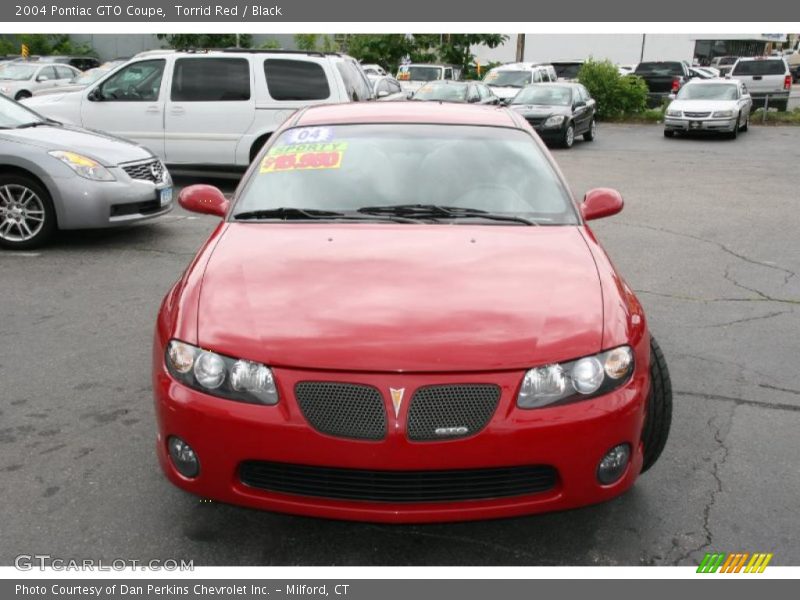 Torrid Red / Black 2004 Pontiac GTO Coupe