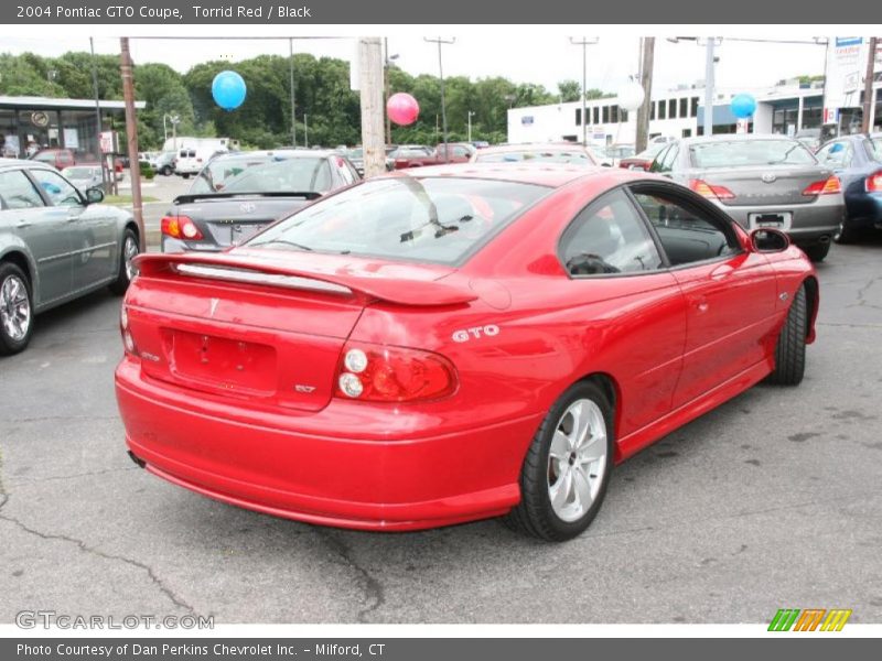 Torrid Red / Black 2004 Pontiac GTO Coupe