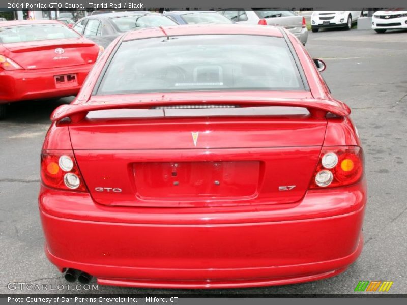 Torrid Red / Black 2004 Pontiac GTO Coupe