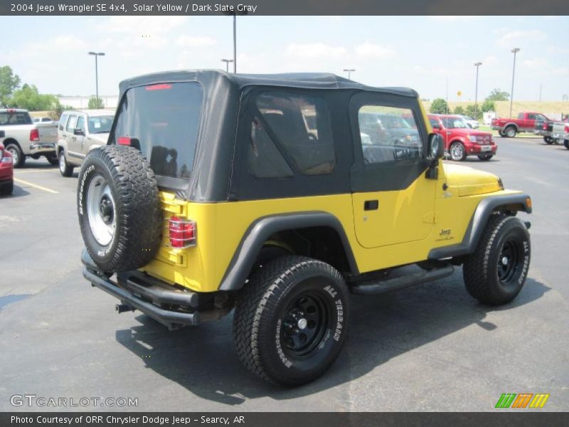Solar Yellow / Dark Slate Gray 2004 Jeep Wrangler SE 4x4