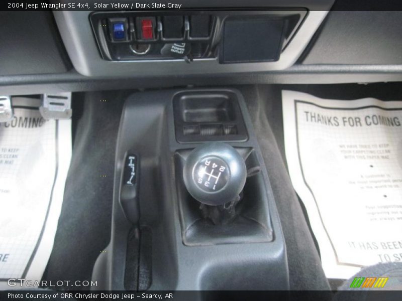 Solar Yellow / Dark Slate Gray 2004 Jeep Wrangler SE 4x4