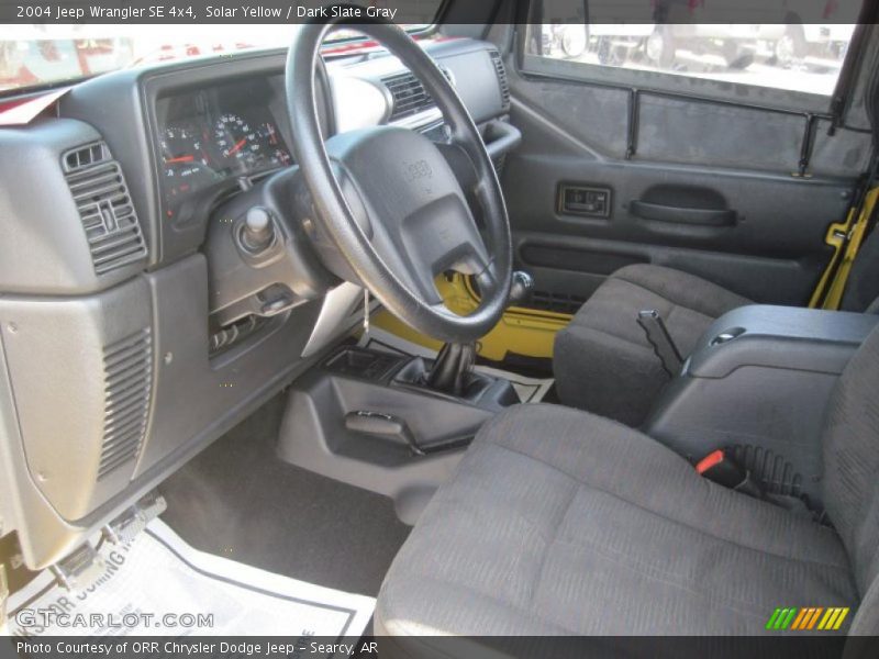 Solar Yellow / Dark Slate Gray 2004 Jeep Wrangler SE 4x4