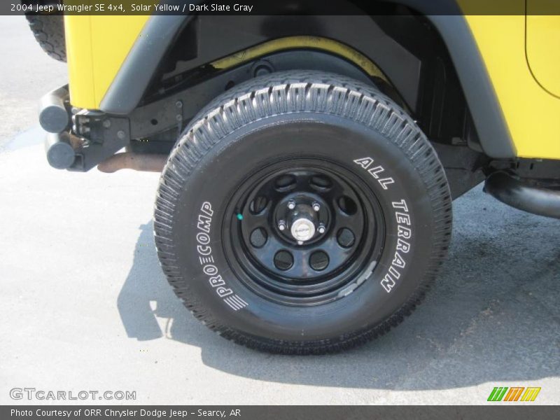 Solar Yellow / Dark Slate Gray 2004 Jeep Wrangler SE 4x4
