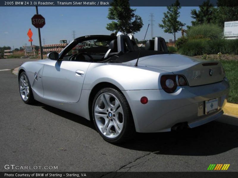 Titanium Silver Metallic / Black 2005 BMW Z4 3.0i Roadster