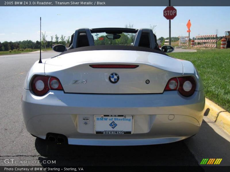 Titanium Silver Metallic / Black 2005 BMW Z4 3.0i Roadster