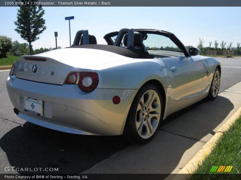 Titanium Silver Metallic / Black 2005 BMW Z4 3.0i Roadster