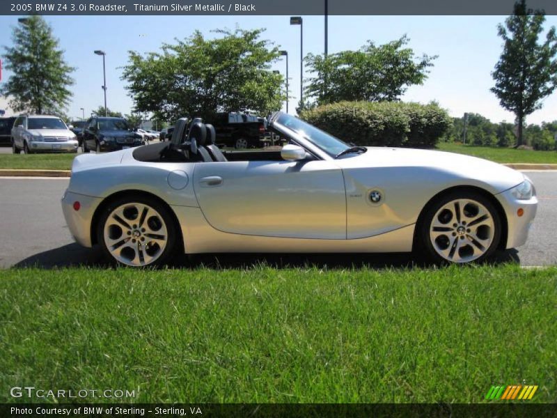 Titanium Silver Metallic / Black 2005 BMW Z4 3.0i Roadster