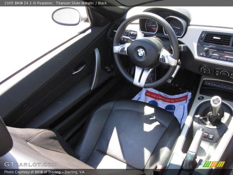 Titanium Silver Metallic / Black 2005 BMW Z4 3.0i Roadster