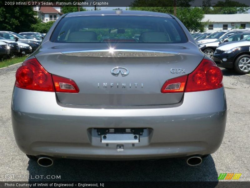 Platinum Graphite / Graphite 2009 Infiniti G 37 x Sedan