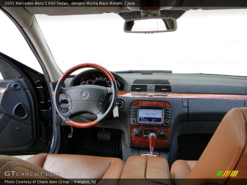 designo Mocha Black Metallic / Java 2003 Mercedes-Benz S 600 Sedan