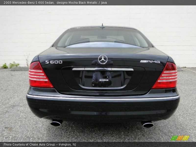designo Mocha Black Metallic / Java 2003 Mercedes-Benz S 600 Sedan
