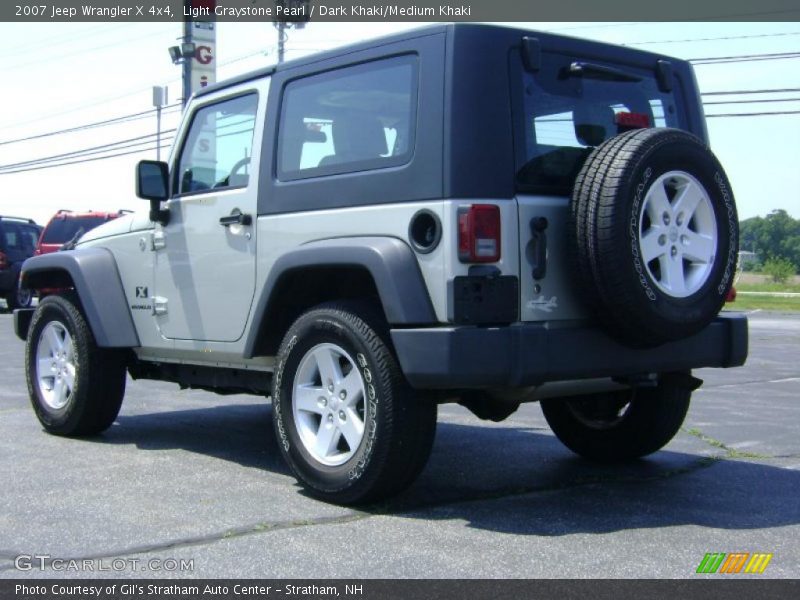 Light Graystone Pearl / Dark Khaki/Medium Khaki 2007 Jeep Wrangler X 4x4