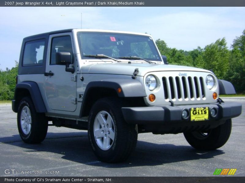 Light Graystone Pearl / Dark Khaki/Medium Khaki 2007 Jeep Wrangler X 4x4