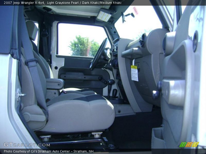 Light Graystone Pearl / Dark Khaki/Medium Khaki 2007 Jeep Wrangler X 4x4