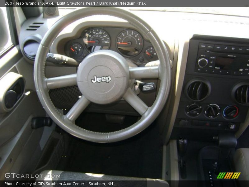 Light Graystone Pearl / Dark Khaki/Medium Khaki 2007 Jeep Wrangler X 4x4