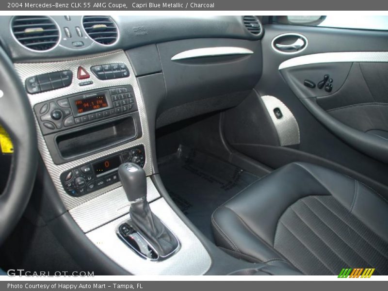 Capri Blue Metallic / Charcoal 2004 Mercedes-Benz CLK 55 AMG Coupe