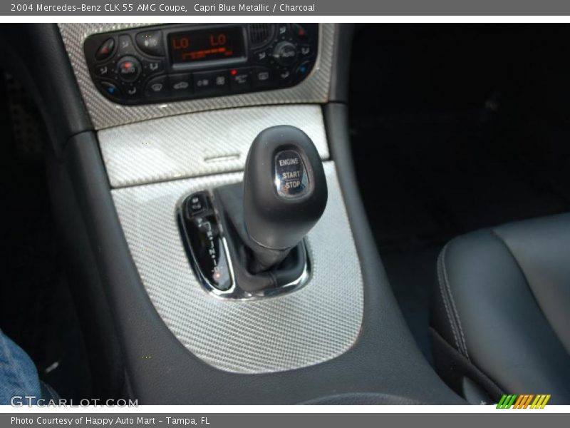 Capri Blue Metallic / Charcoal 2004 Mercedes-Benz CLK 55 AMG Coupe