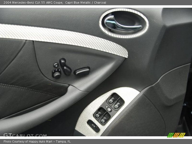 Capri Blue Metallic / Charcoal 2004 Mercedes-Benz CLK 55 AMG Coupe