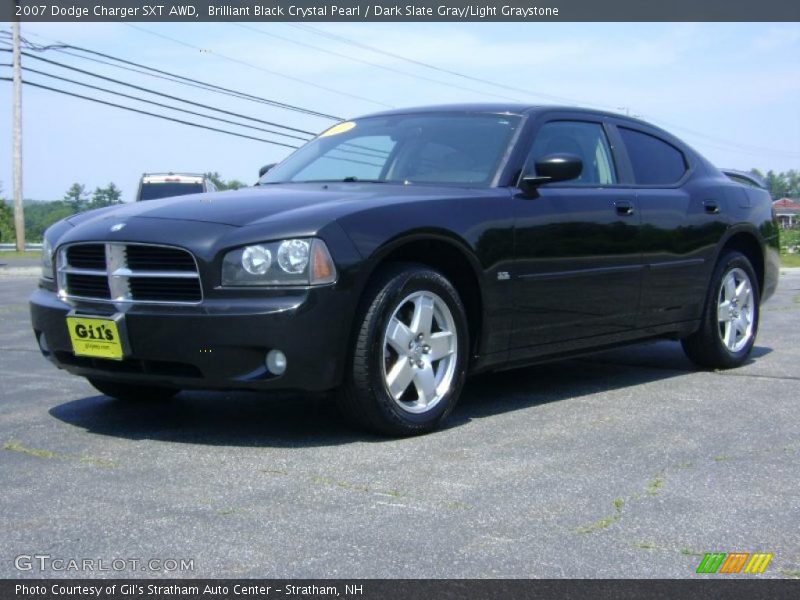 Brilliant Black Crystal Pearl / Dark Slate Gray/Light Graystone 2007 Dodge Charger SXT AWD
