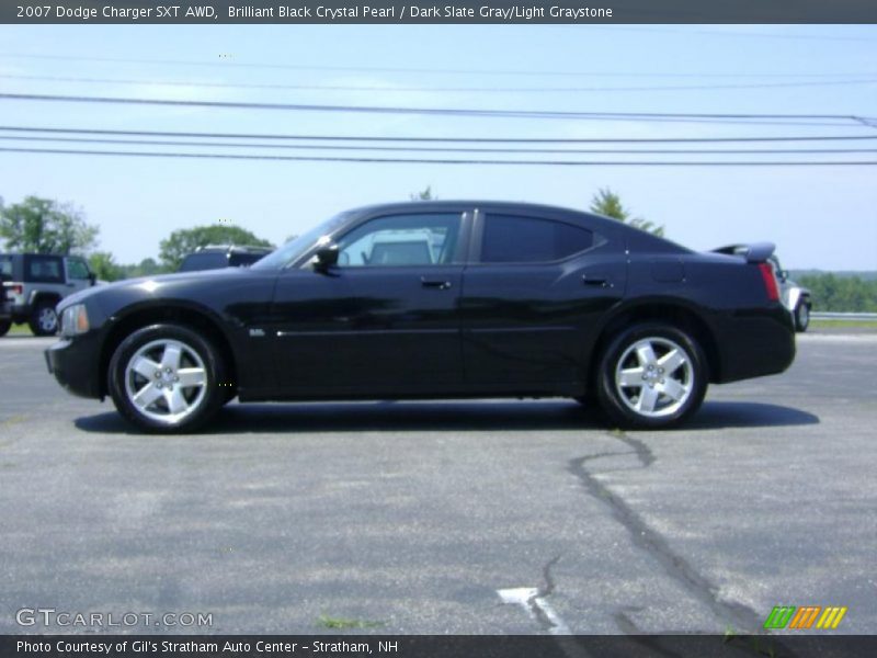 Brilliant Black Crystal Pearl / Dark Slate Gray/Light Graystone 2007 Dodge Charger SXT AWD