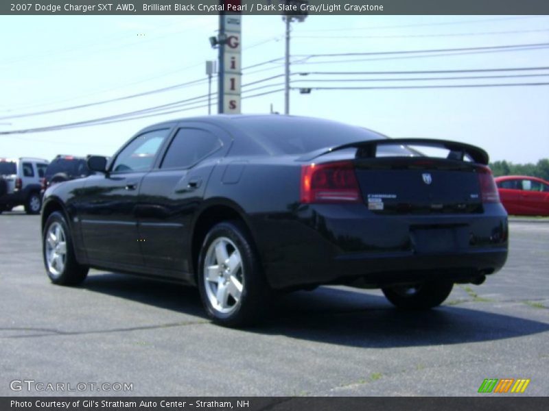 Brilliant Black Crystal Pearl / Dark Slate Gray/Light Graystone 2007 Dodge Charger SXT AWD