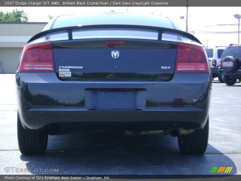 Brilliant Black Crystal Pearl / Dark Slate Gray/Light Graystone 2007 Dodge Charger SXT AWD