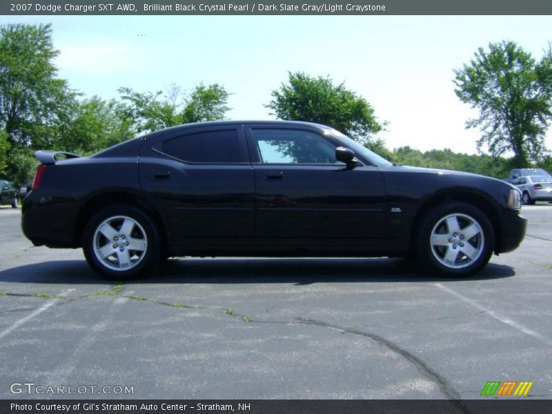Brilliant Black Crystal Pearl / Dark Slate Gray/Light Graystone 2007 Dodge Charger SXT AWD