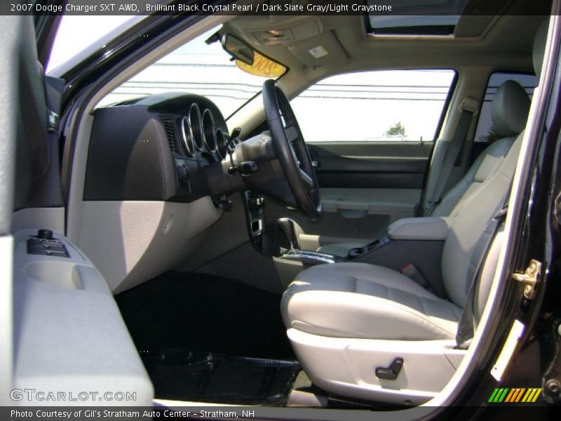 Brilliant Black Crystal Pearl / Dark Slate Gray/Light Graystone 2007 Dodge Charger SXT AWD