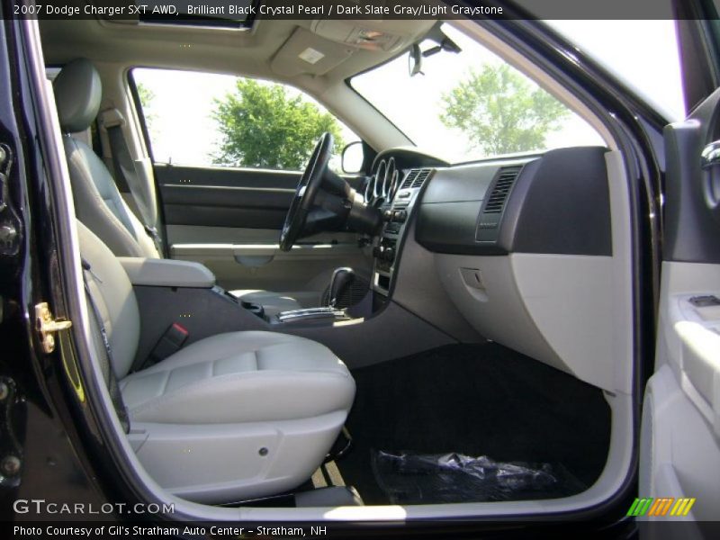 Brilliant Black Crystal Pearl / Dark Slate Gray/Light Graystone 2007 Dodge Charger SXT AWD