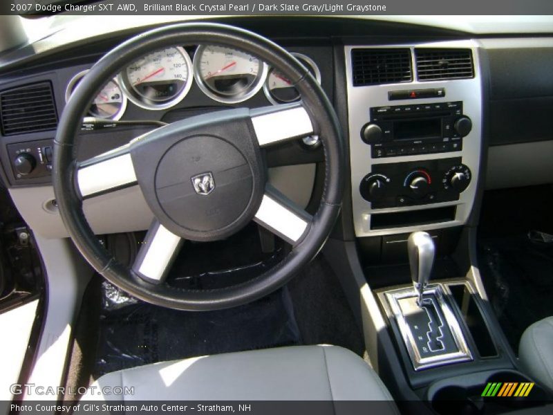Brilliant Black Crystal Pearl / Dark Slate Gray/Light Graystone 2007 Dodge Charger SXT AWD