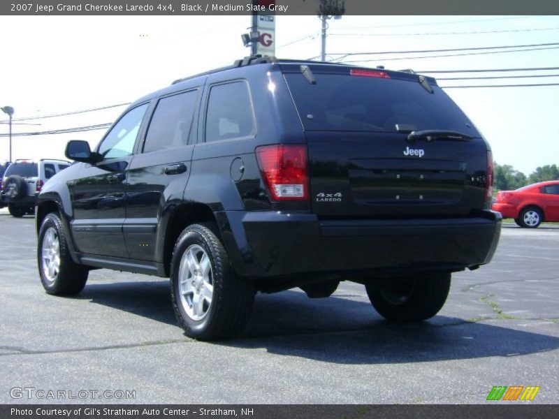 Black / Medium Slate Gray 2007 Jeep Grand Cherokee Laredo 4x4