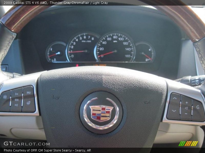 Thunder Gray ChromaFlair / Light Gray 2009 Cadillac STS 4 V6 AWD