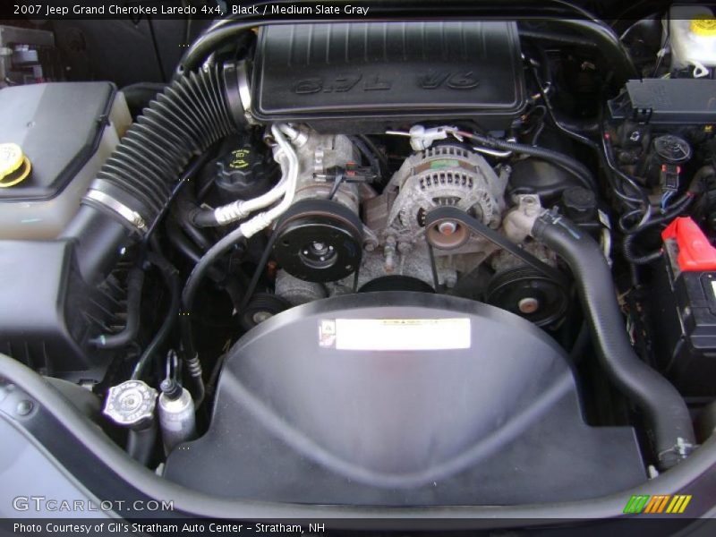 Black / Medium Slate Gray 2007 Jeep Grand Cherokee Laredo 4x4