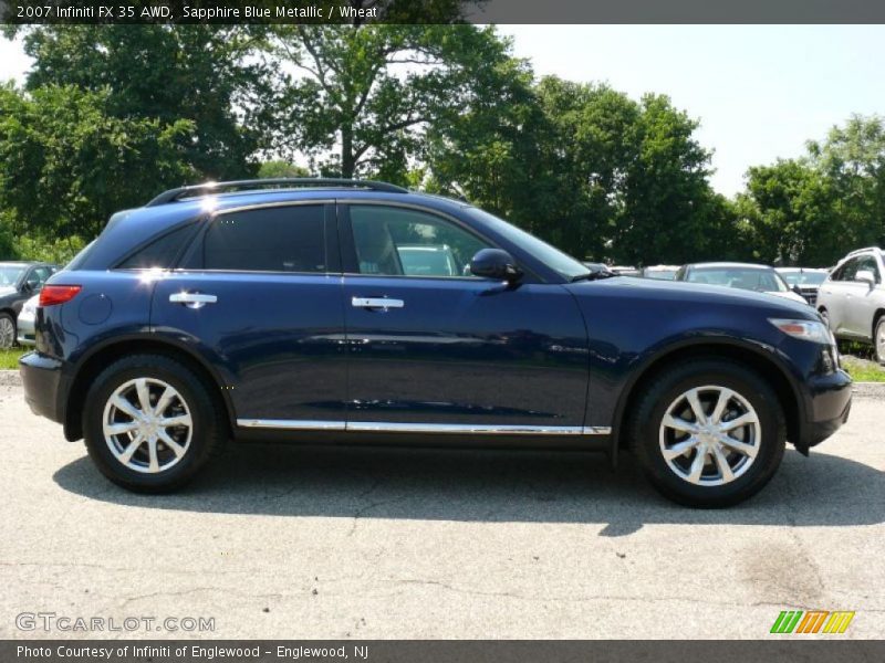 Sapphire Blue Metallic / Wheat 2007 Infiniti FX 35 AWD