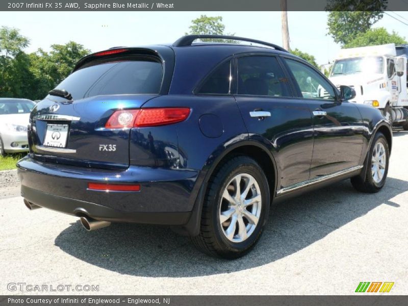 Sapphire Blue Metallic / Wheat 2007 Infiniti FX 35 AWD