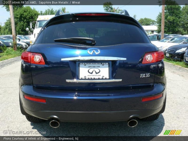 Sapphire Blue Metallic / Wheat 2007 Infiniti FX 35 AWD