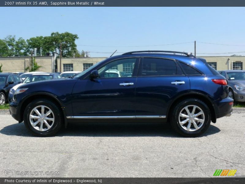 Sapphire Blue Metallic / Wheat 2007 Infiniti FX 35 AWD