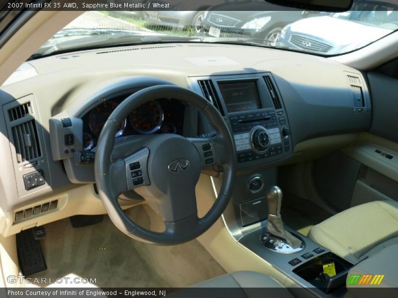 Sapphire Blue Metallic / Wheat 2007 Infiniti FX 35 AWD