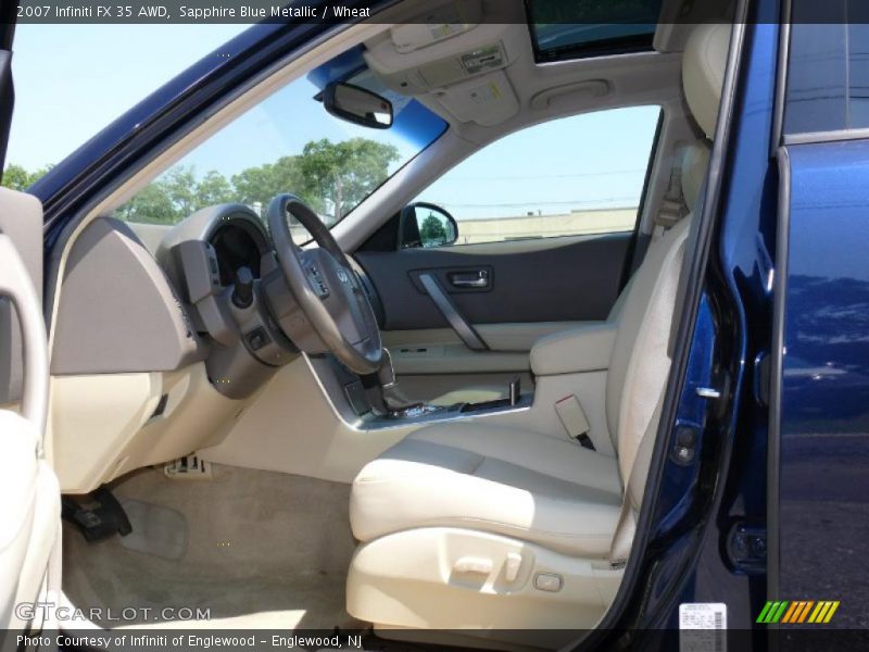 Sapphire Blue Metallic / Wheat 2007 Infiniti FX 35 AWD
