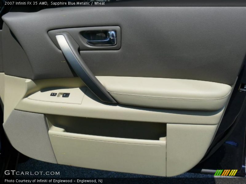 Sapphire Blue Metallic / Wheat 2007 Infiniti FX 35 AWD