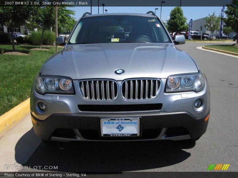 Silver Grey Metallic / Black 2007 BMW X3 3.0si